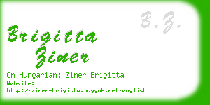brigitta ziner business card